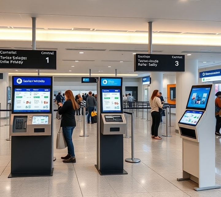 Queue call display in a bank branch